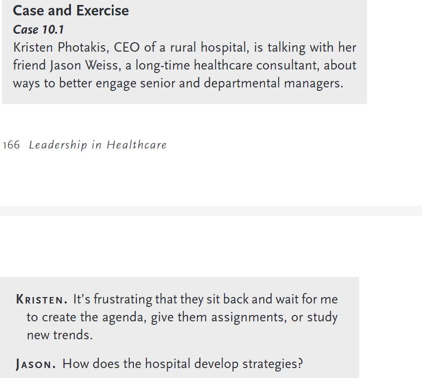 Read Case 1 0 . 1 on page 7 4 of the text.