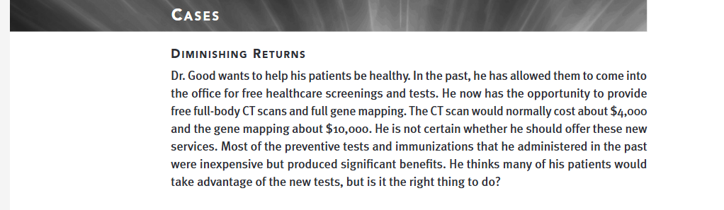 Read Chapter 8 Case Study - Diminishing Returns
