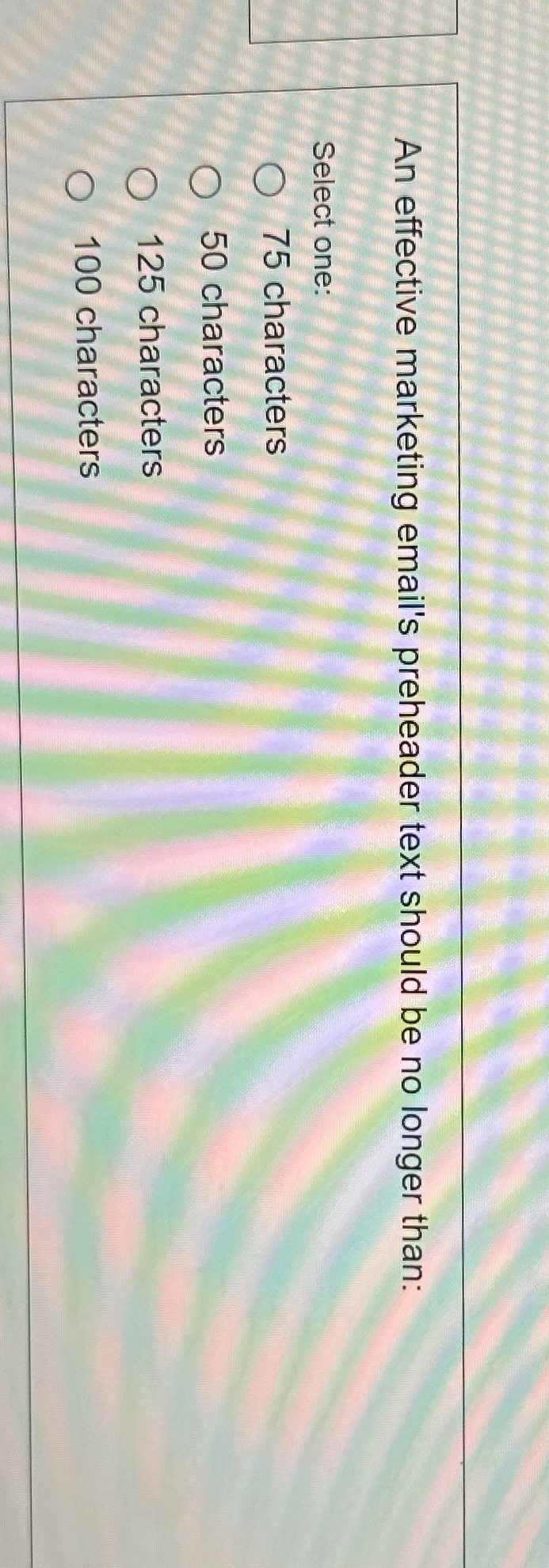 An effective marketing email's preheader text