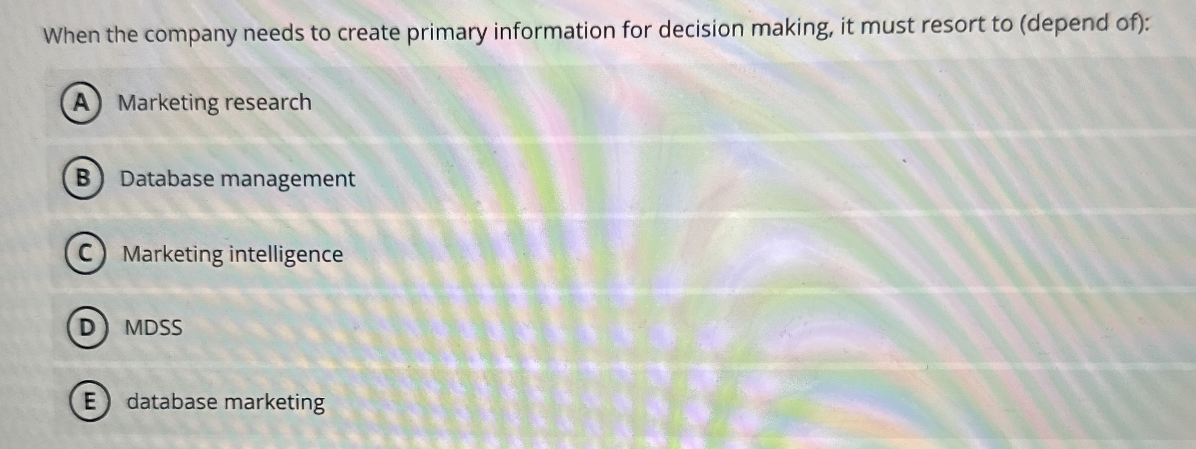 When the company needs to create primary