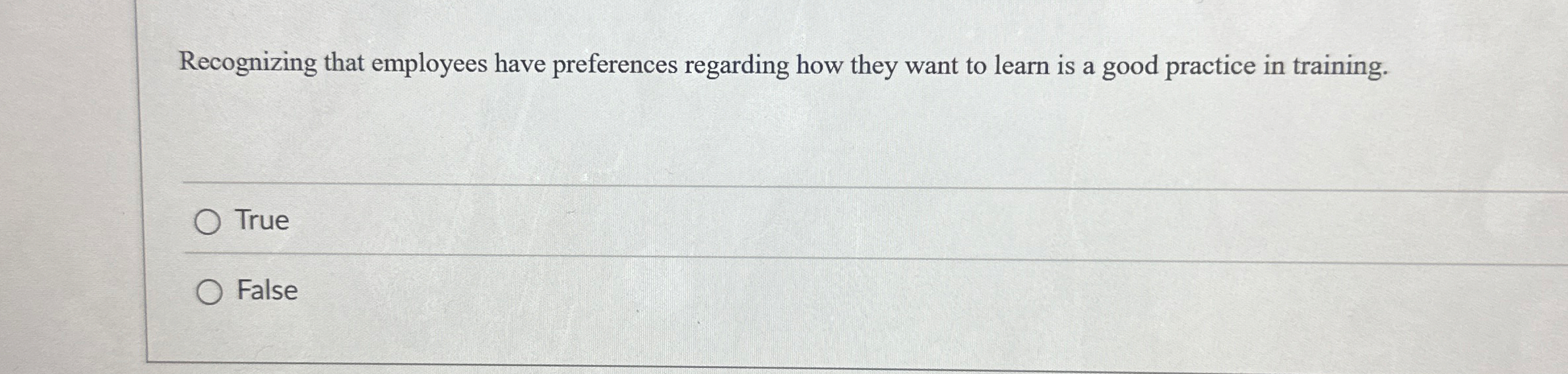 Recognizing that employees have preferences