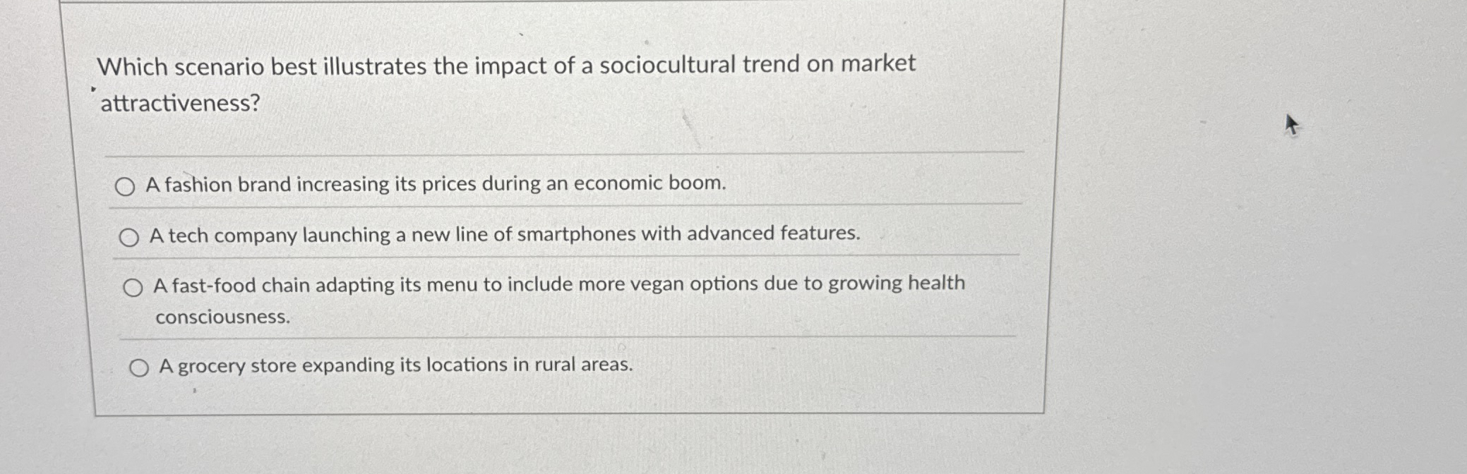Which scenario best illustrates the impact of a