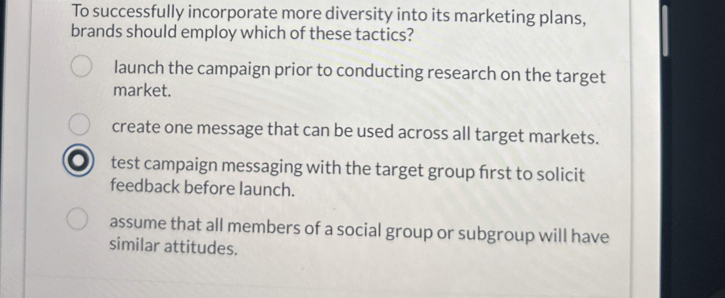 To successfully incorporate more diversity into