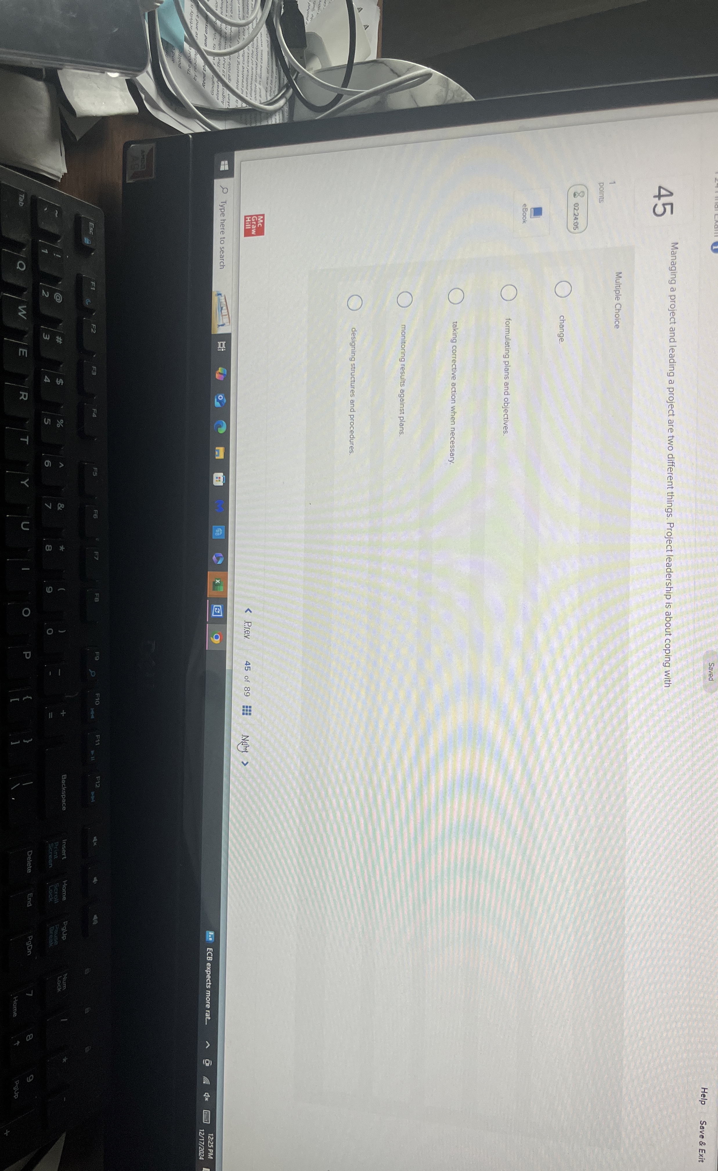 4 5 Managing a project and leading a project are