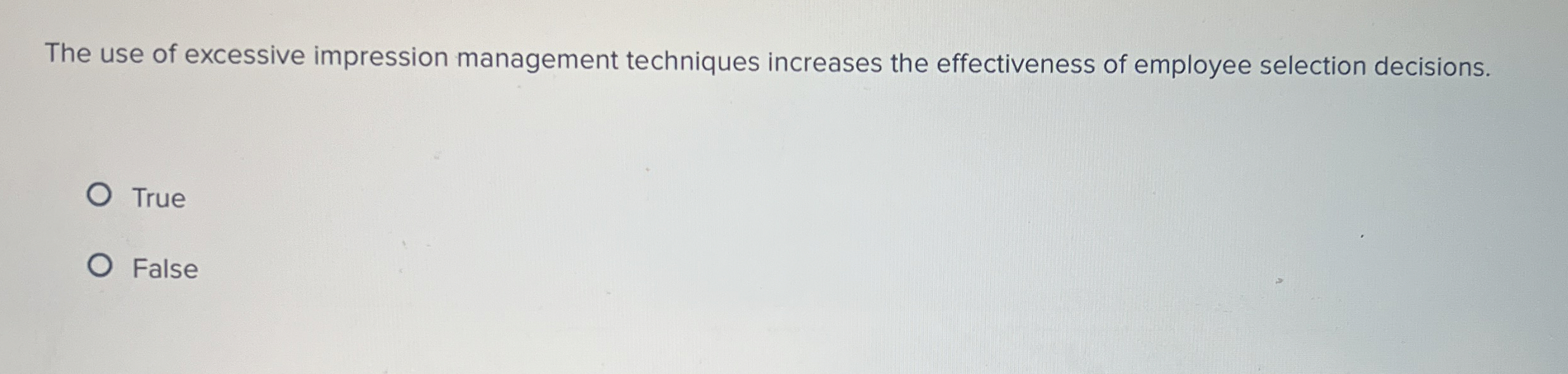 The use of excessive impression management