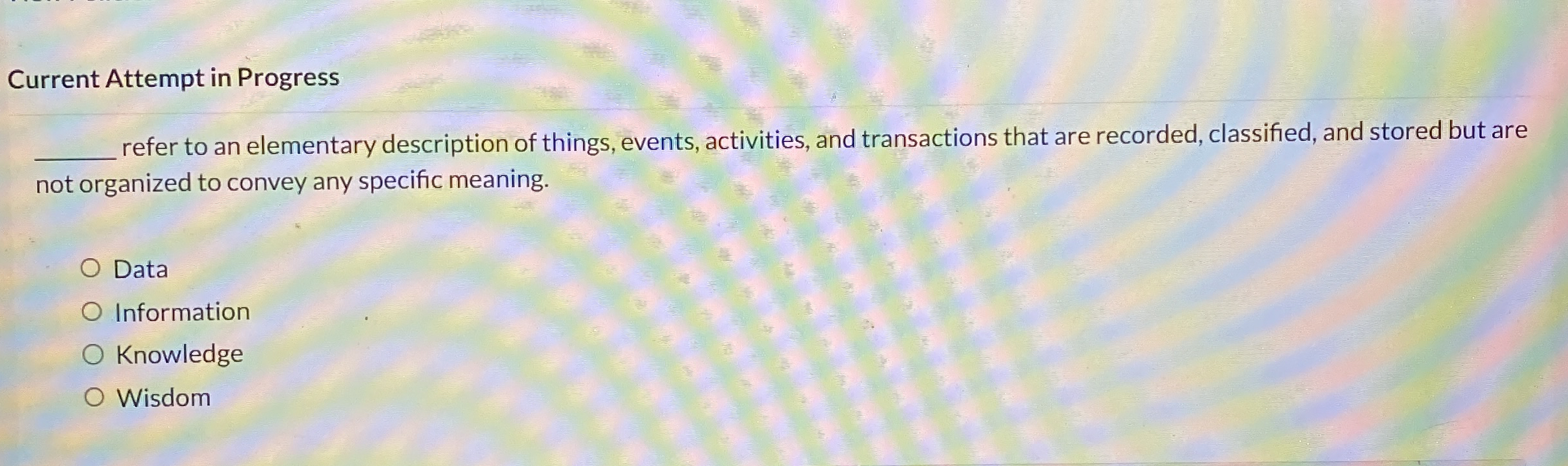 Current Attempt in Progress refer to an