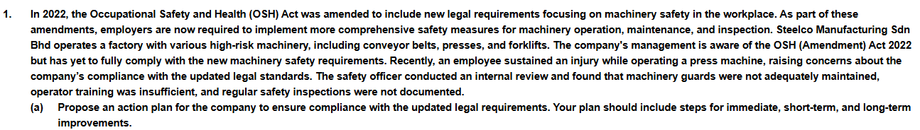 1 . In 2 0 2 2 , the Occupational Safety and