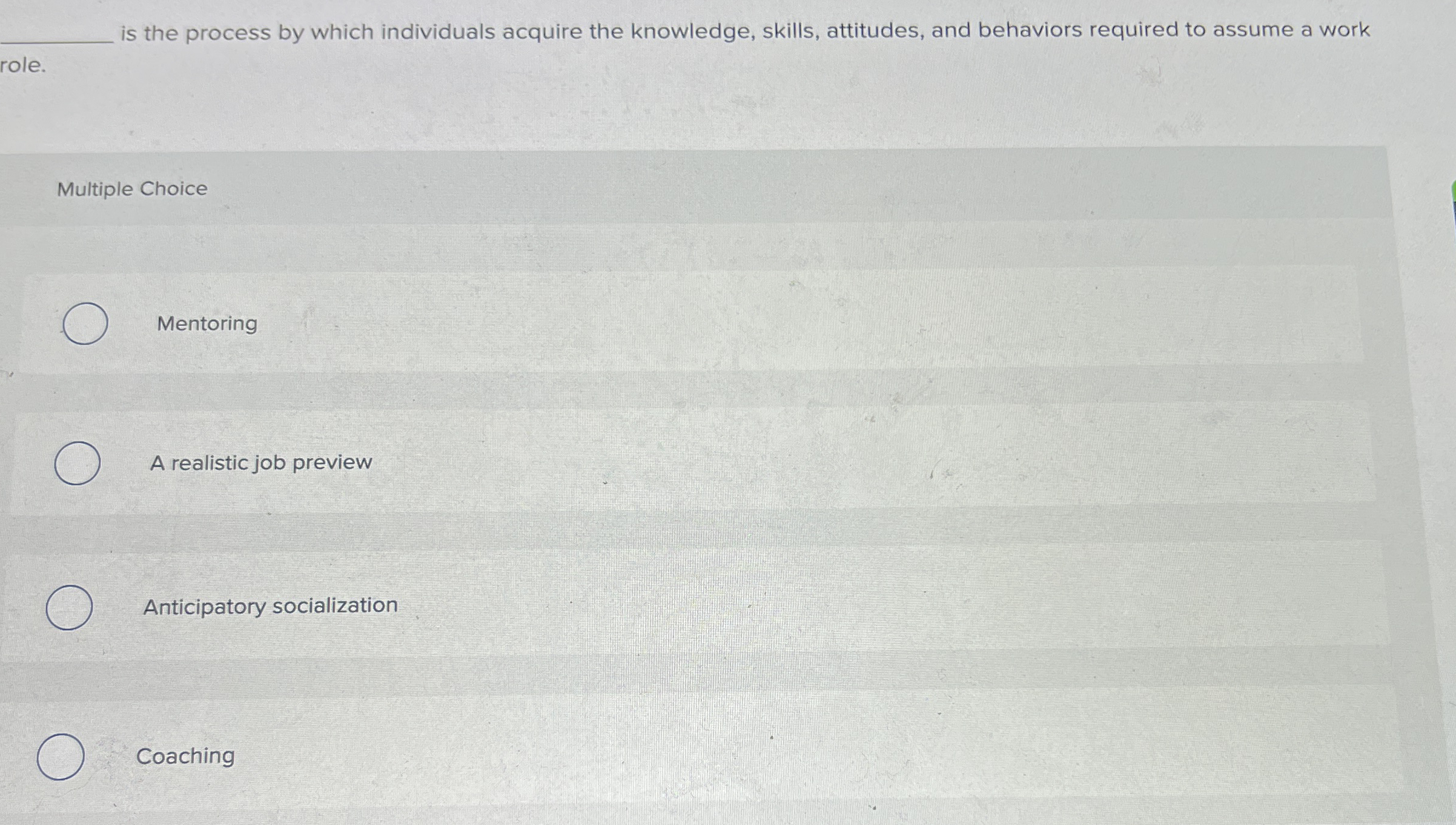 q , is the process by which individuals acquire