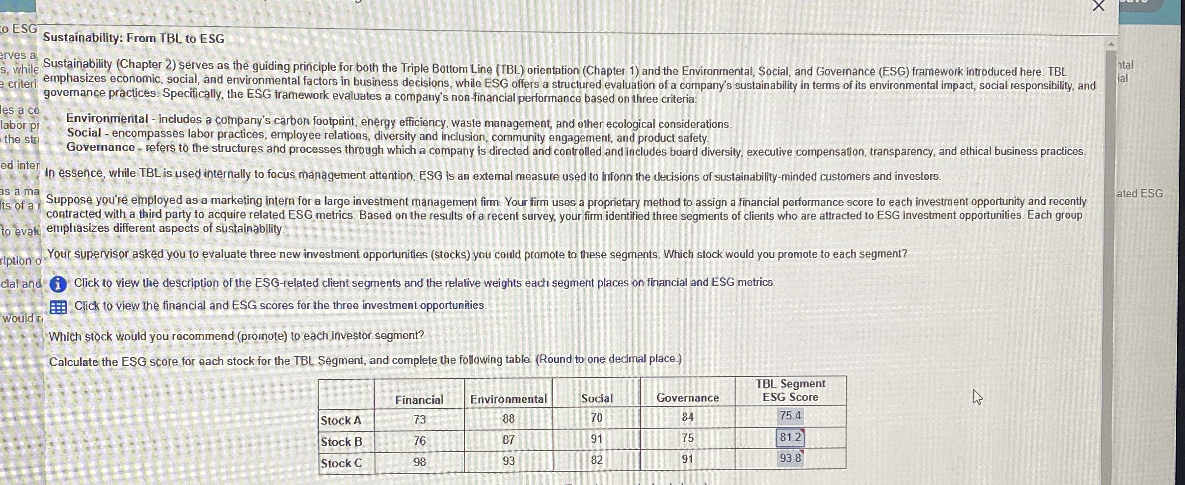Sustainability: From TBL to ESG Sustainability (