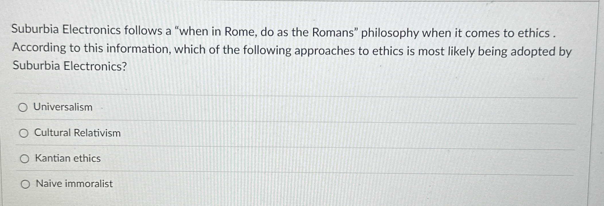 Suburbia Electronics follows a "when in Rome, do