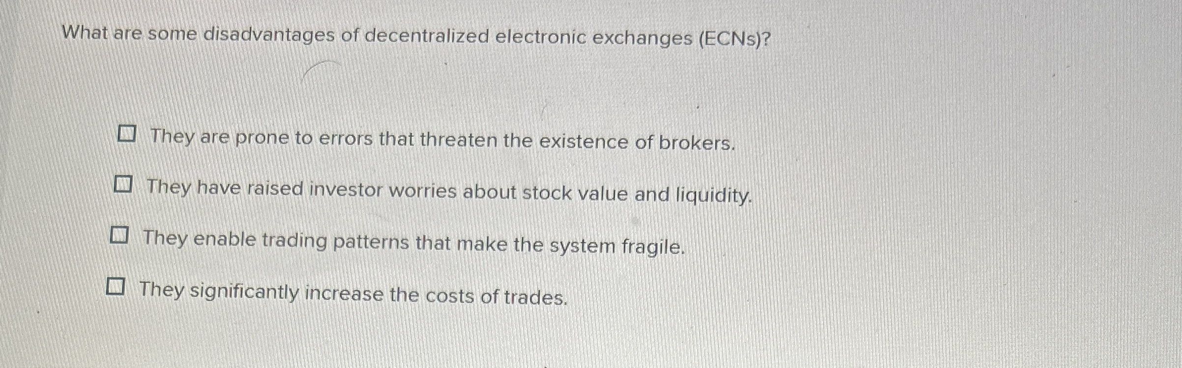 What are some disadvantages of decentralized