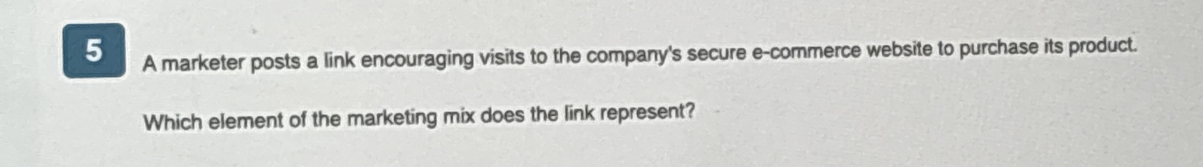 A marketer posts a link encouraging visits to the
