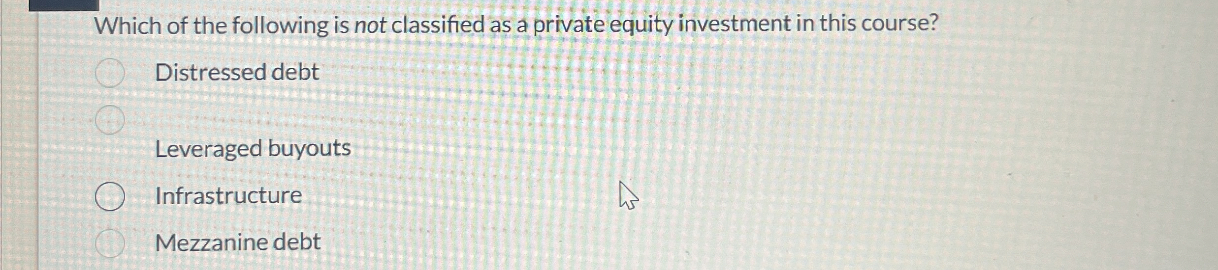 Which of the following is not classified as a