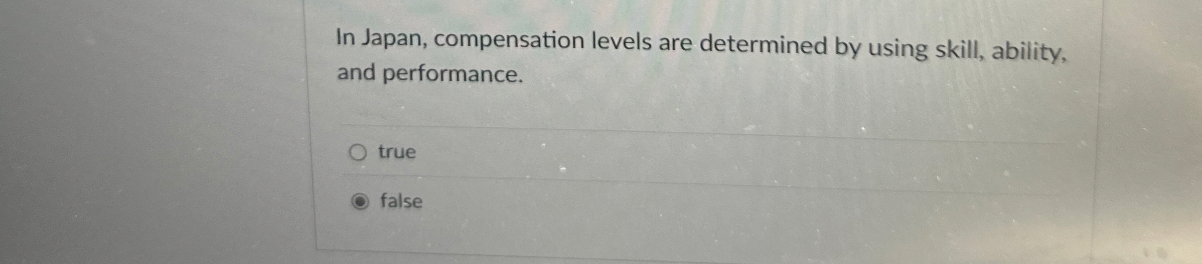 In Japan, compensation levels are determined by