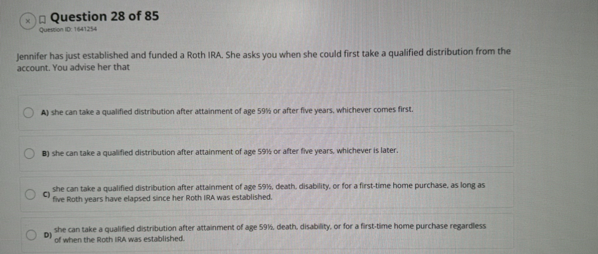 Question 2 8 of 8 5 Question ID: 1 6 4 1 2 5 4