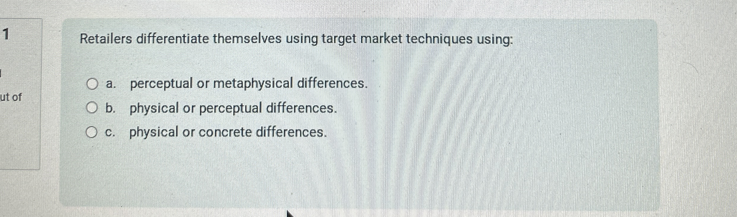 1 Retailers differentiate themselves using target