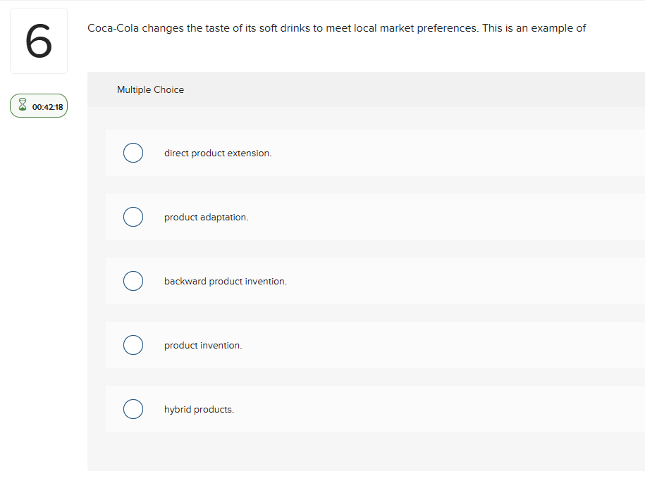 Multiple Choice direct product extension. product