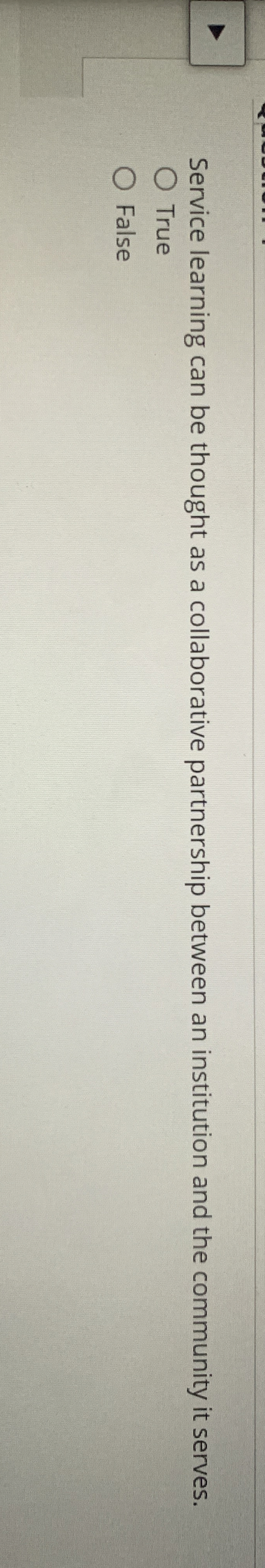 Service learning can be thought as a