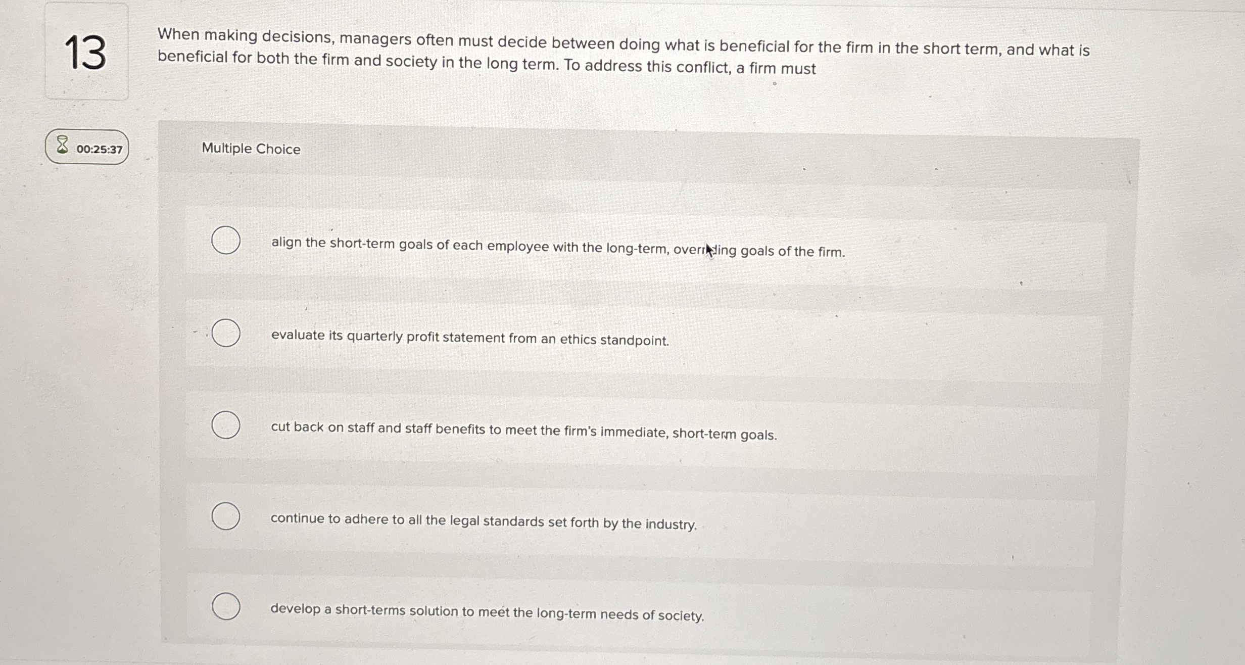 1 3 When making decisions, managers often must