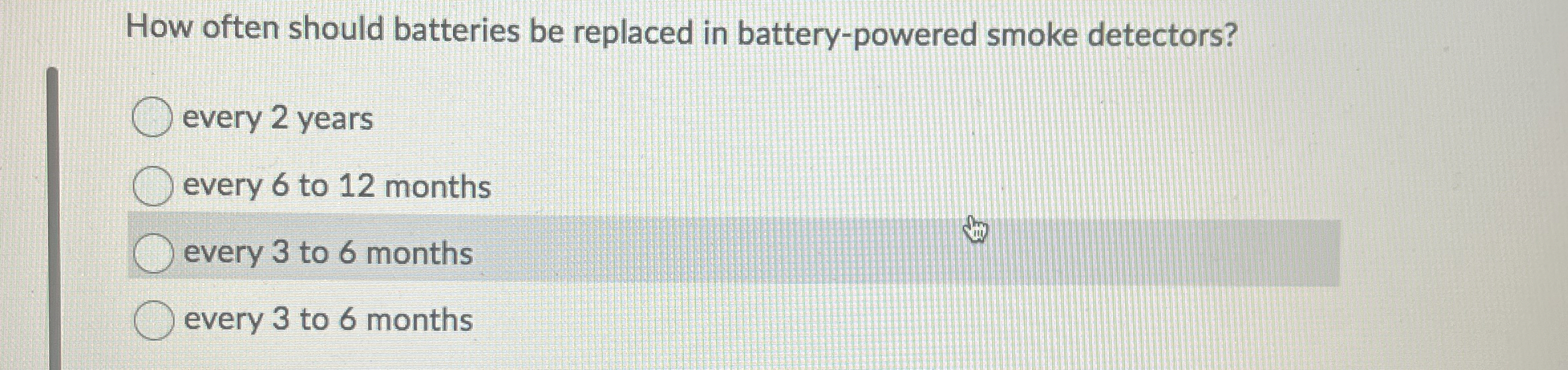 How often should batteries be replaced in battery