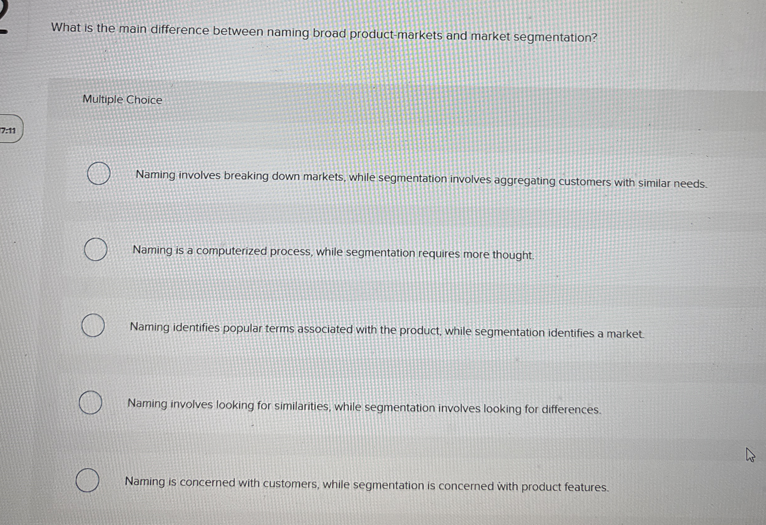 What is the main difference between naming broad