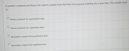 If another company purchases the report created