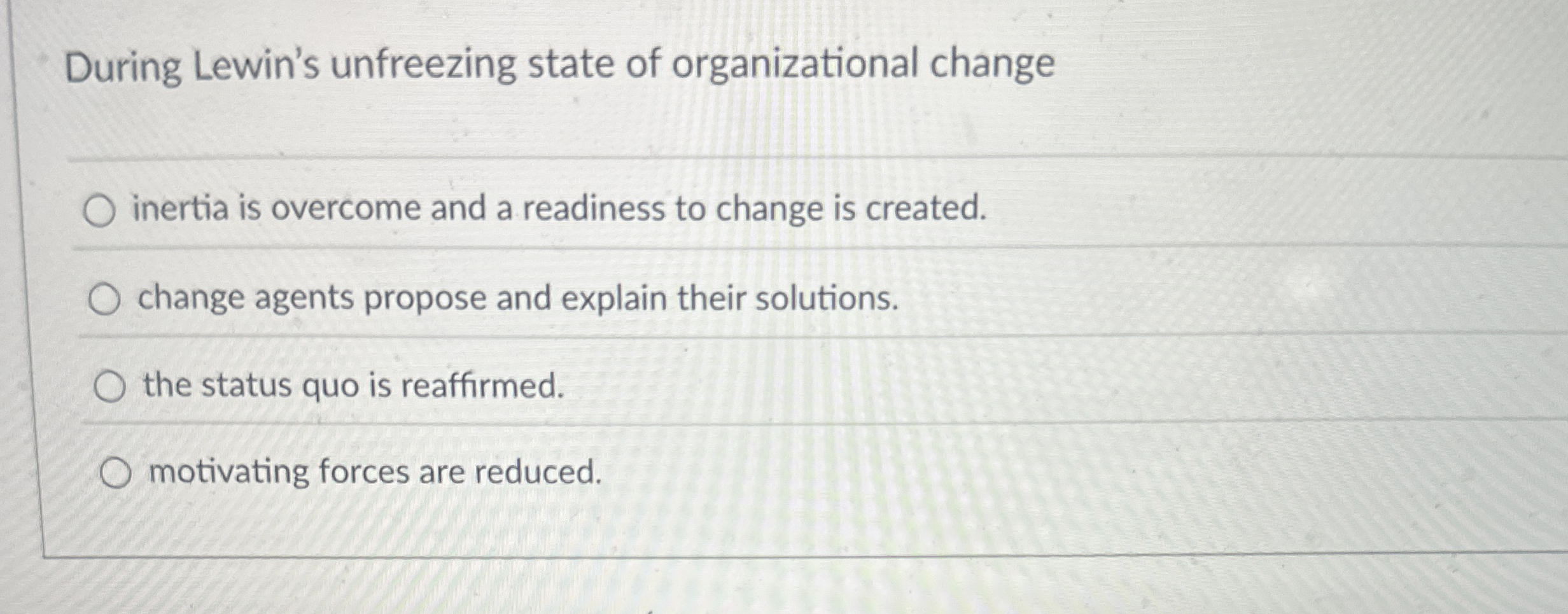 Which of the following statements is a feature of