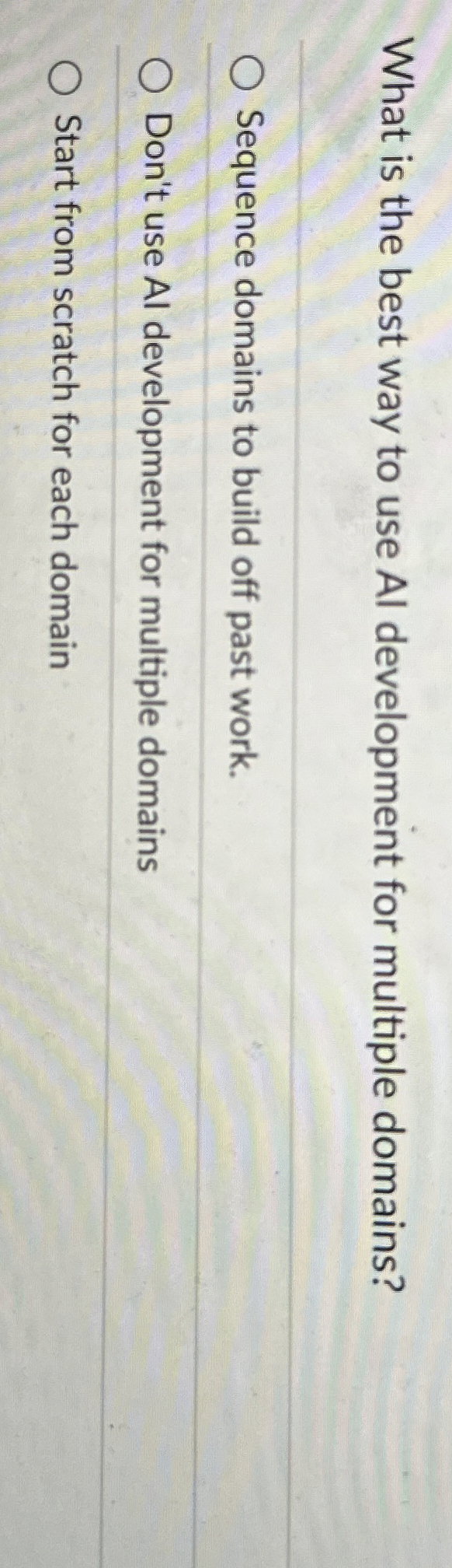 What is the best way to use AI development for