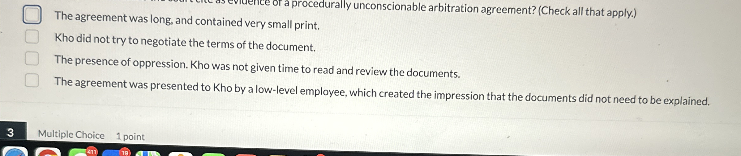 a procedurally unconscionable arbitration