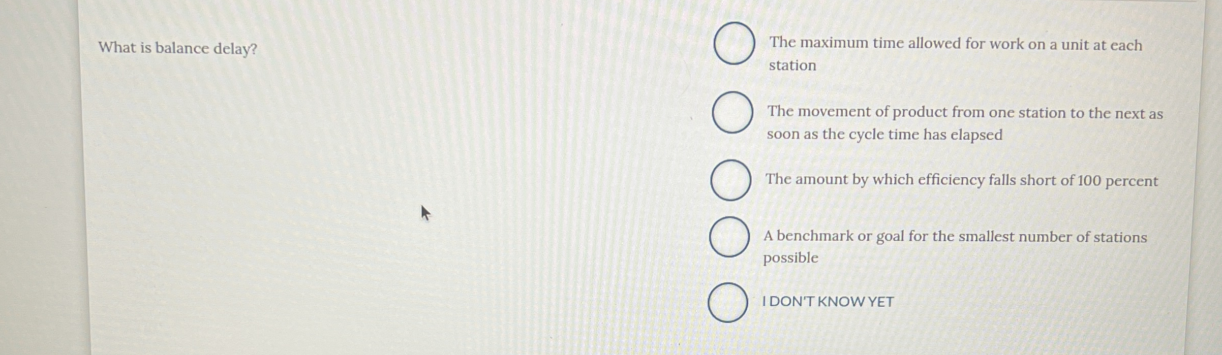 What is balance delay? The maximum time allowed