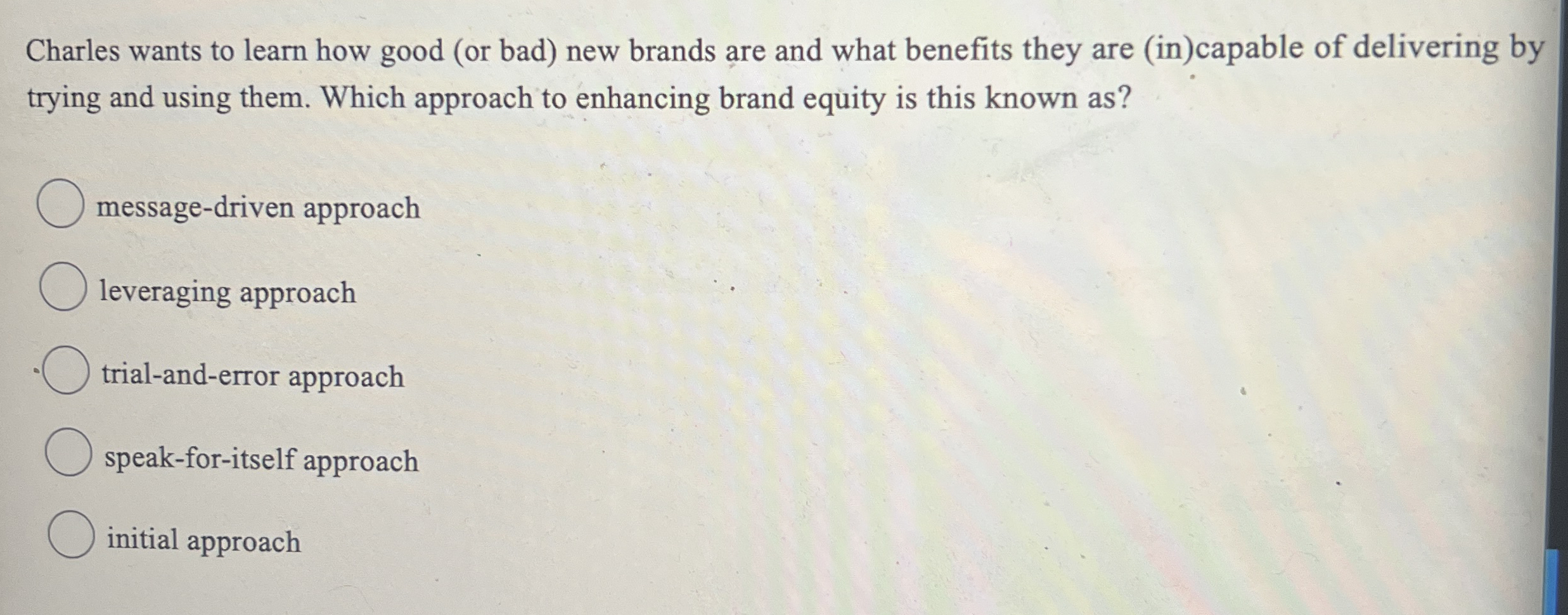 Charles wants to learn how good ( or bad ) new