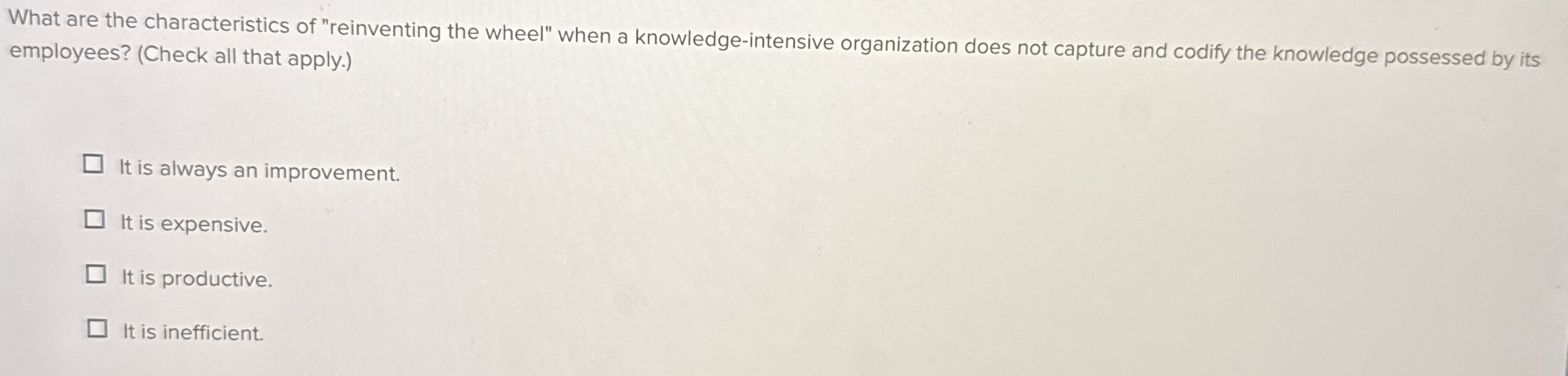 What are the characteristics of "reinventing the