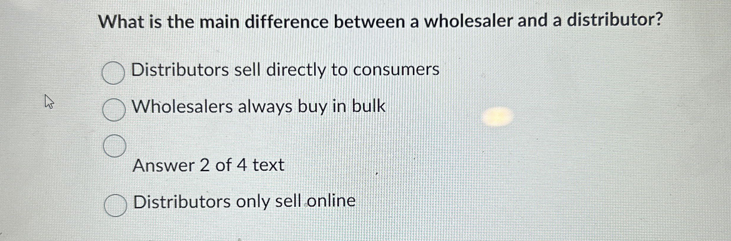 What is the main difference between a wholesaler