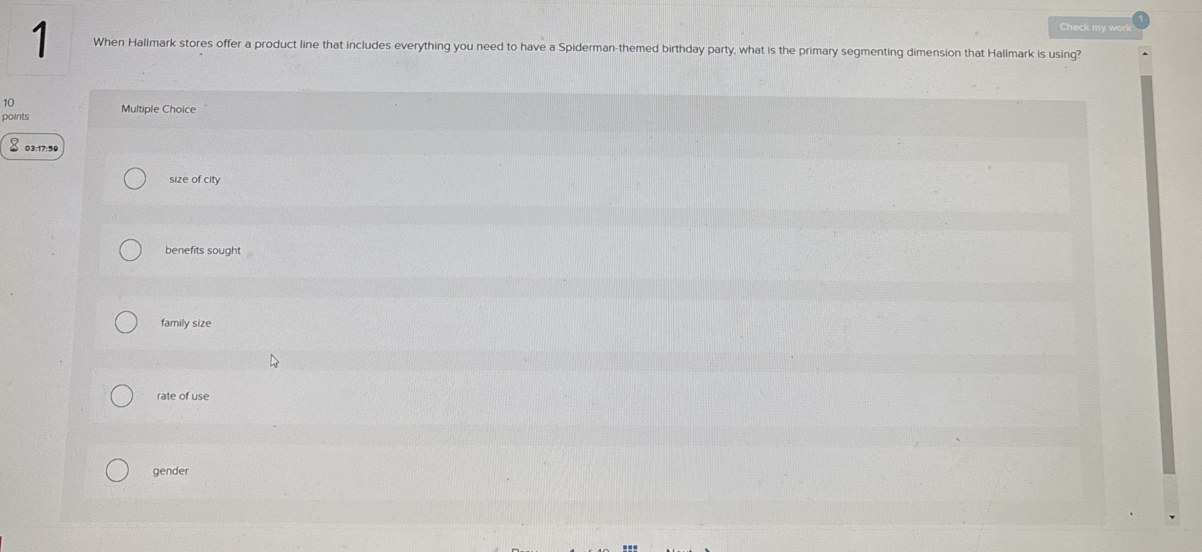 1 When Hallmark stores offer a product line that