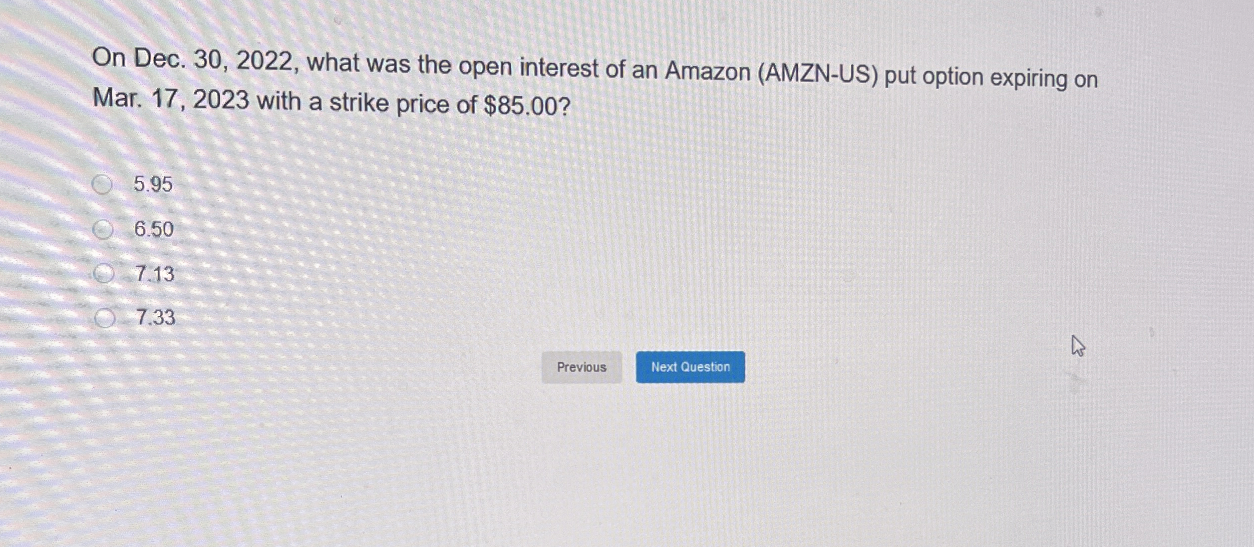 What was the price of Crude Oil WTI's ( CLO 0 -