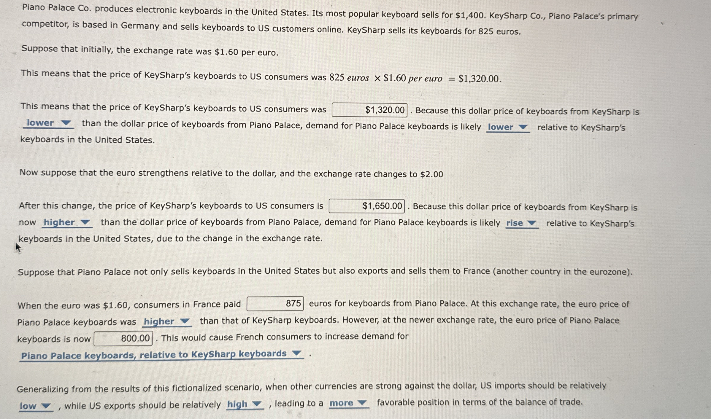 Piano Palace Co . produces electronic keyboards