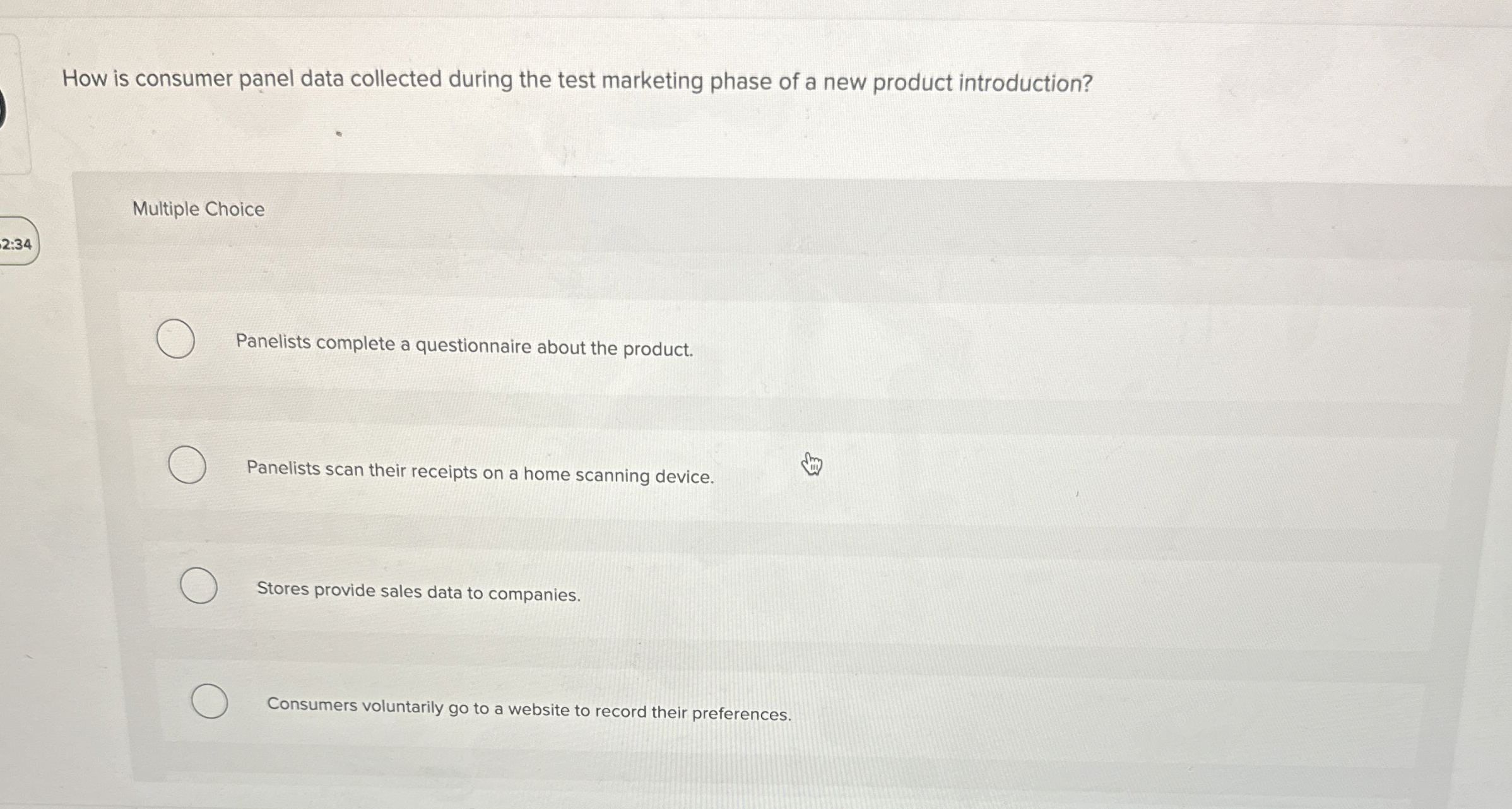 How is consumer panel data collected during the
