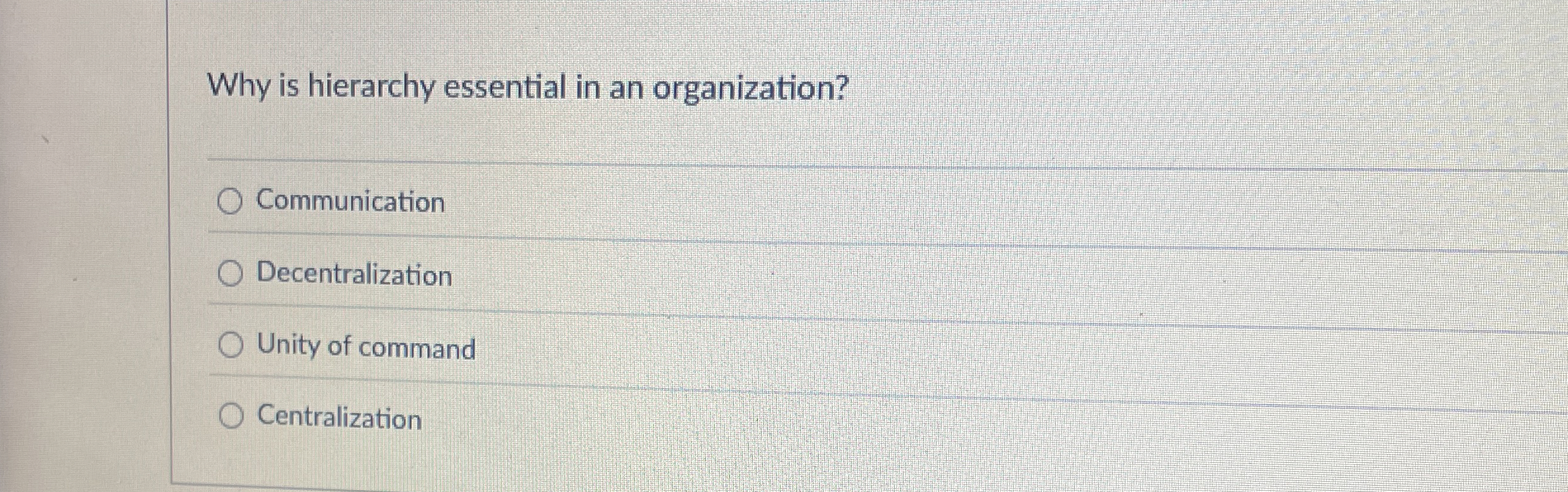 Why is hierarchy essential in an organization?