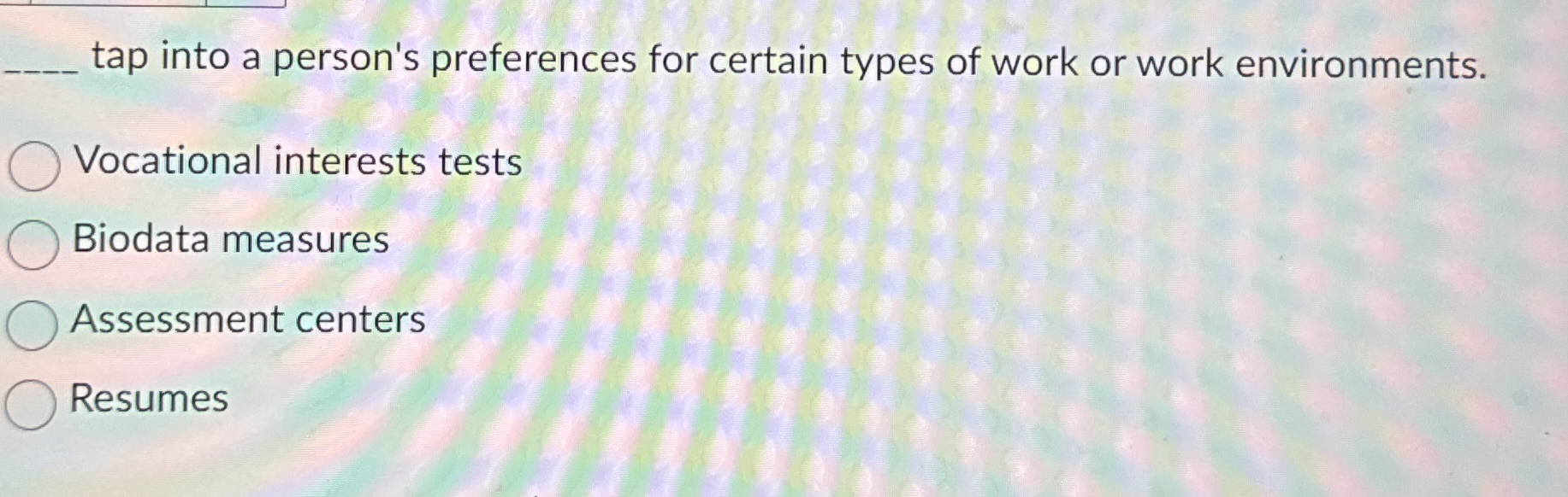 tap into a person's preferences for certain types