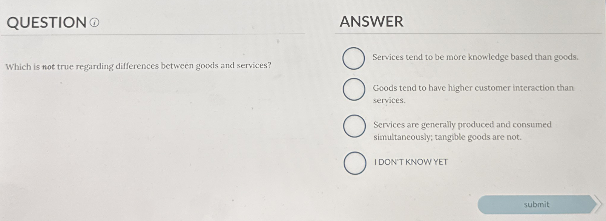 QUESTION ANSWER Which is not true regarding