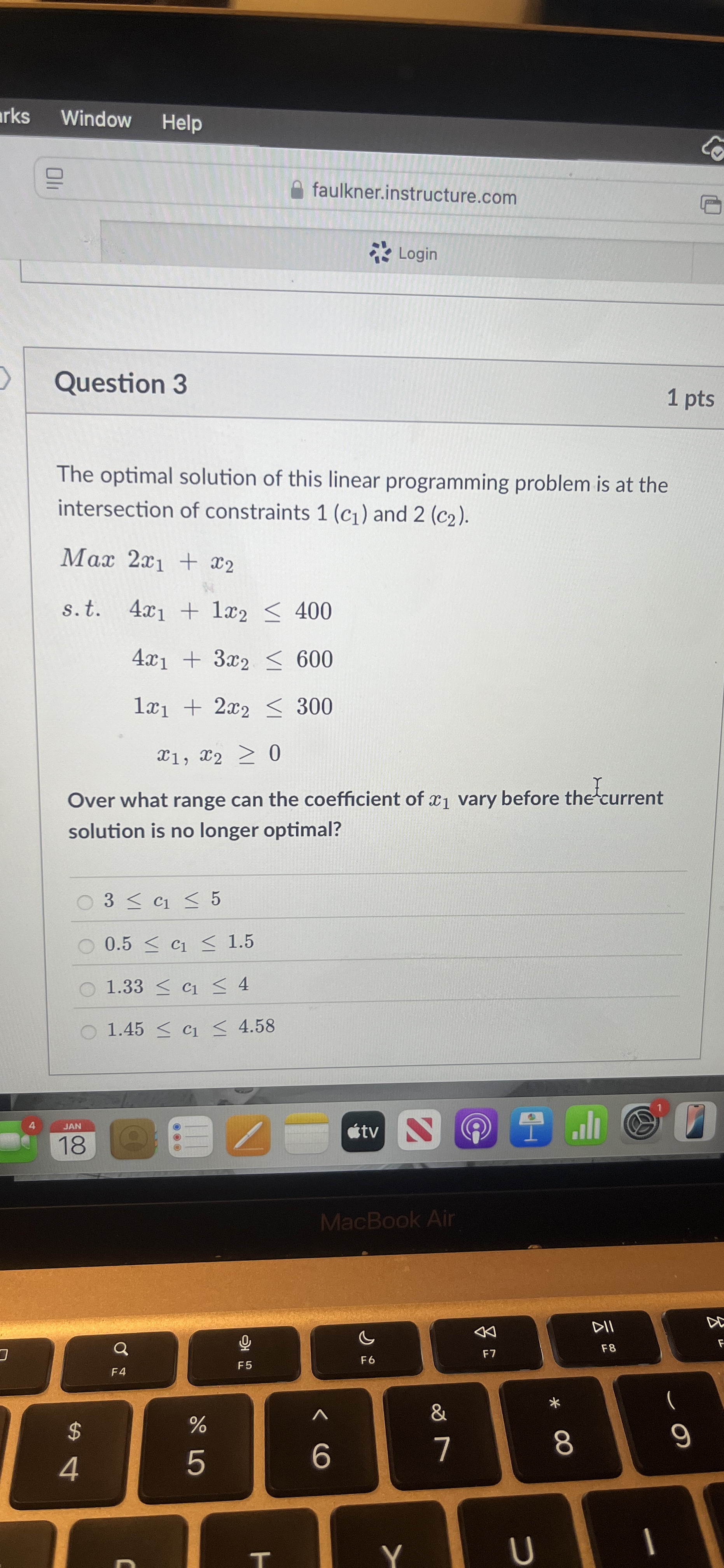 Window Help faulkner.instructure.com Login