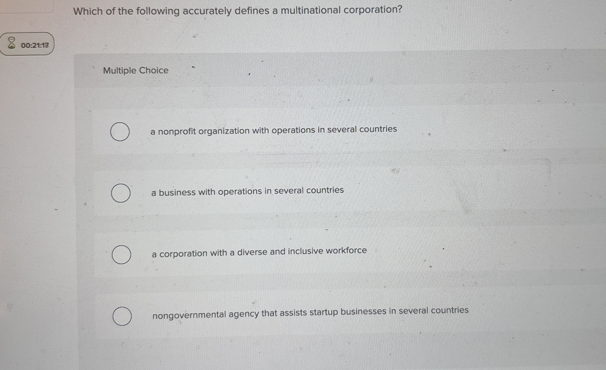 Which of the following accurately defines a