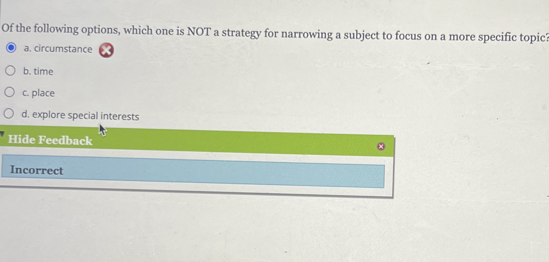 Of the following options, which one is NOT a