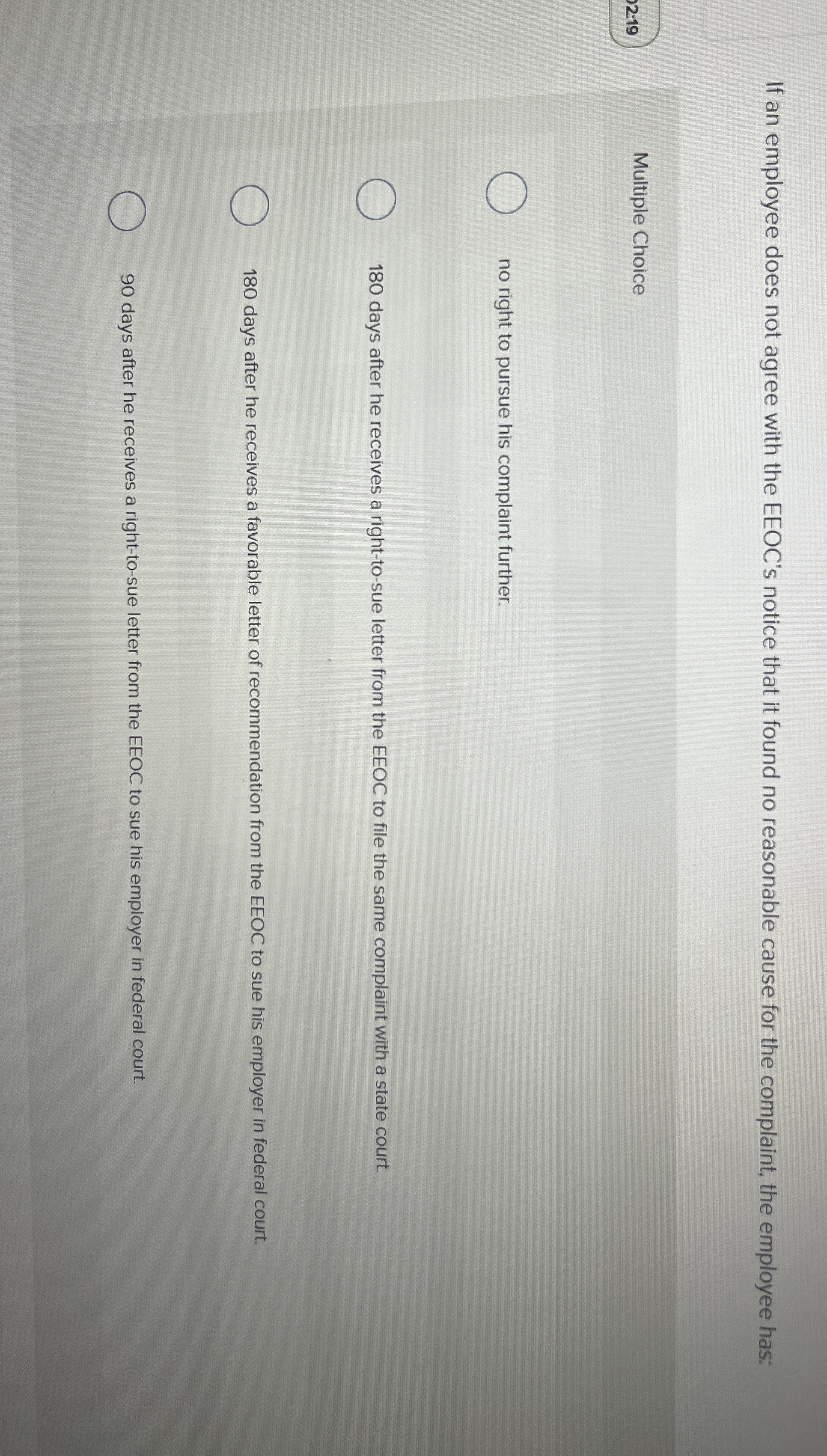 If an employee does not agree with the EEOC's