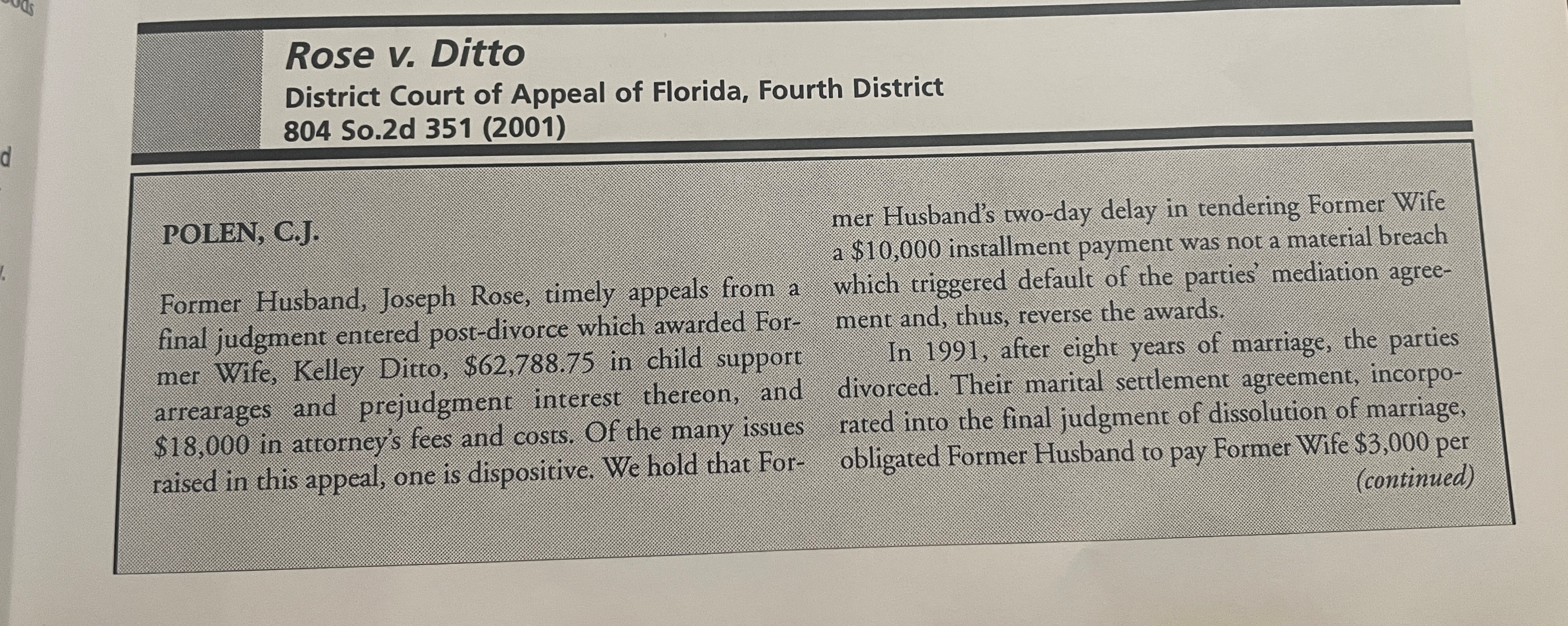 Please Help!! Read and brief the following case