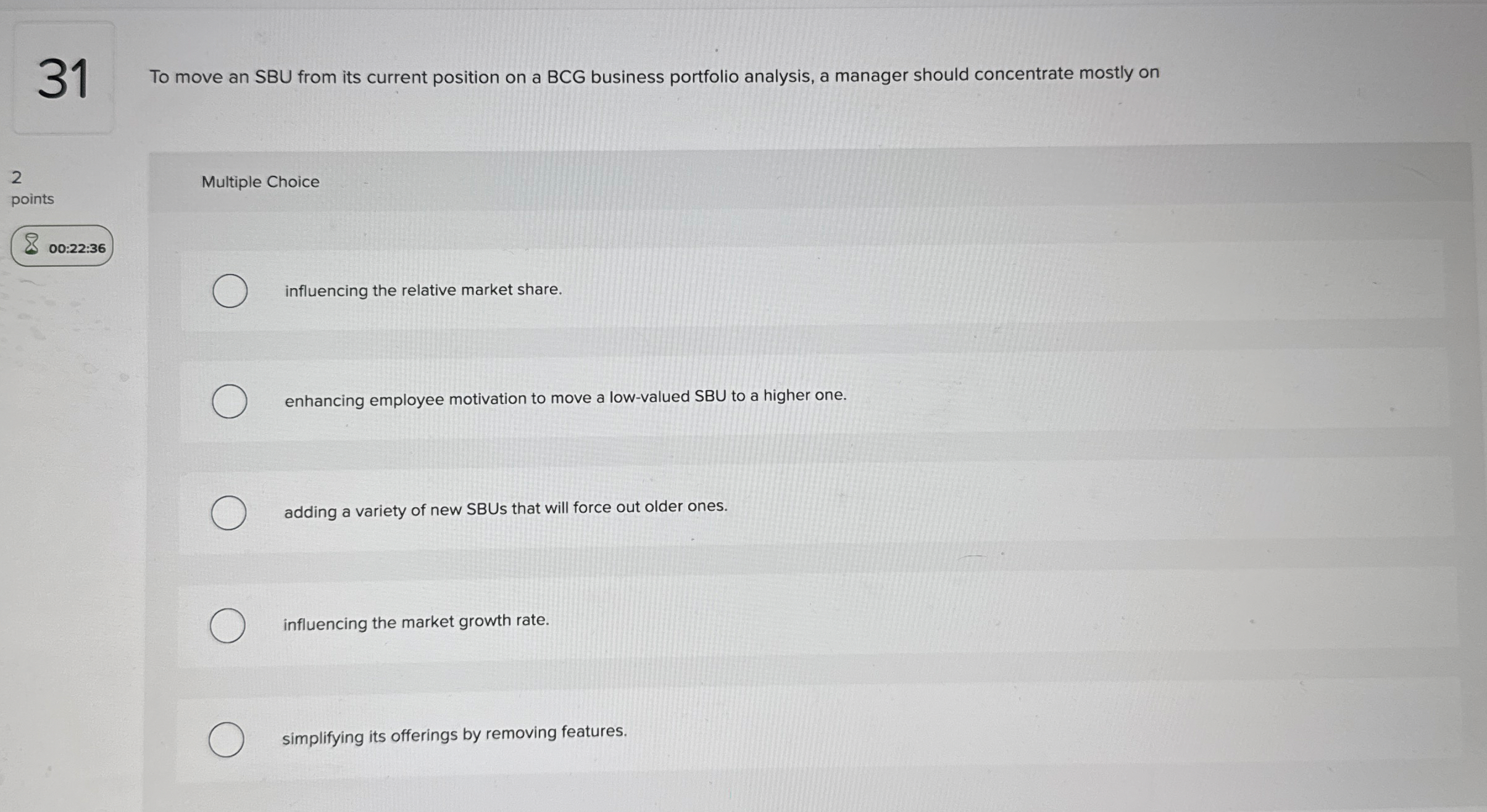 3 1 To move an SBU from its current position on a