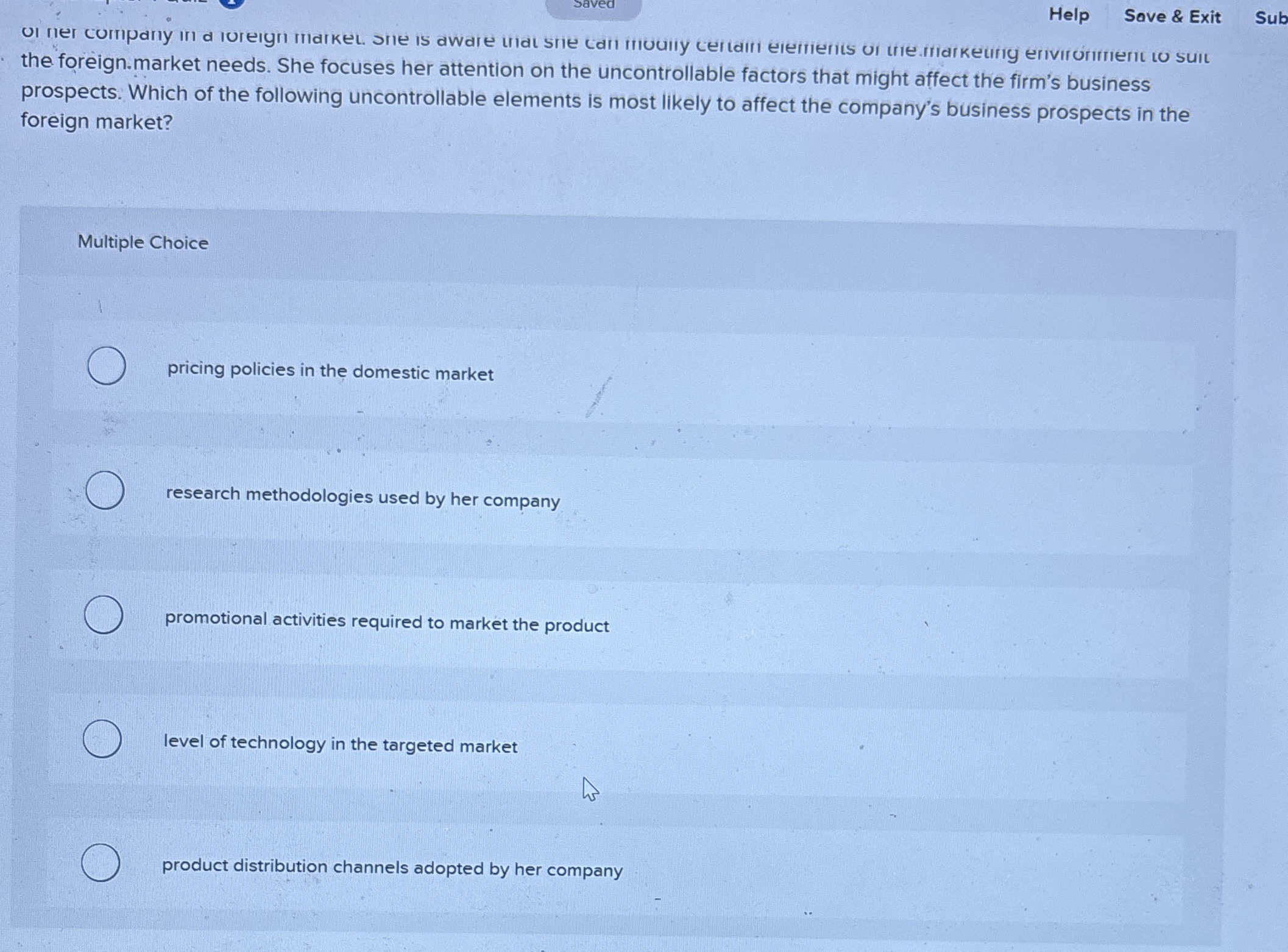 saved Help Sove & Exit the foreign.market needs.