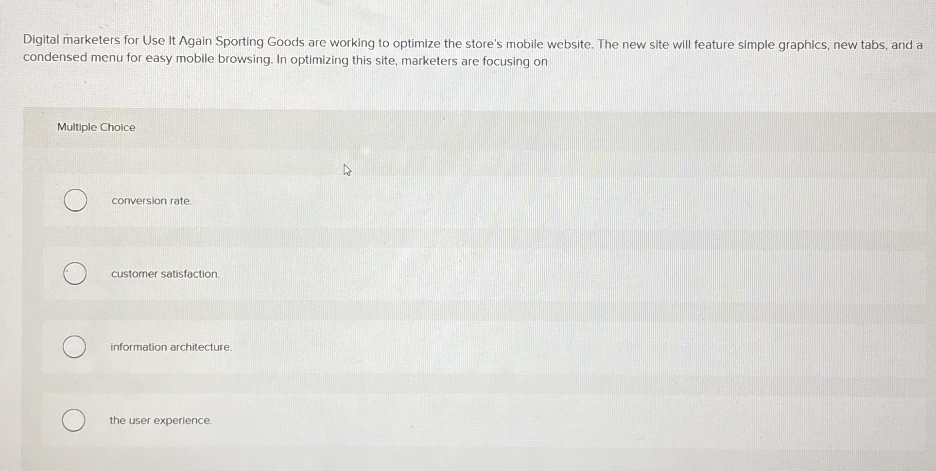 Digital marketers for Use It Again Sporting Goods
