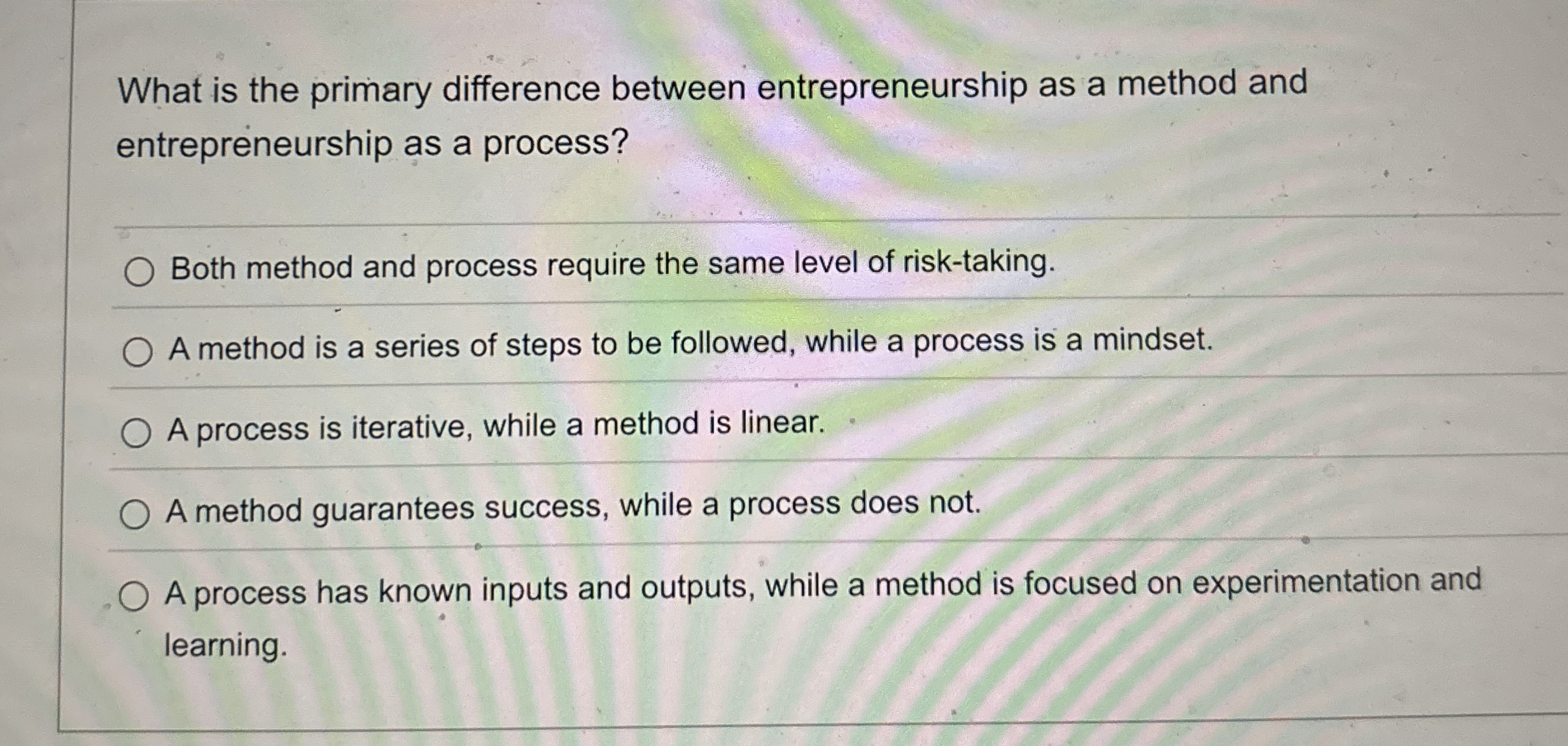 What is the primary difference between