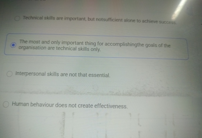 A successful manager always believes that